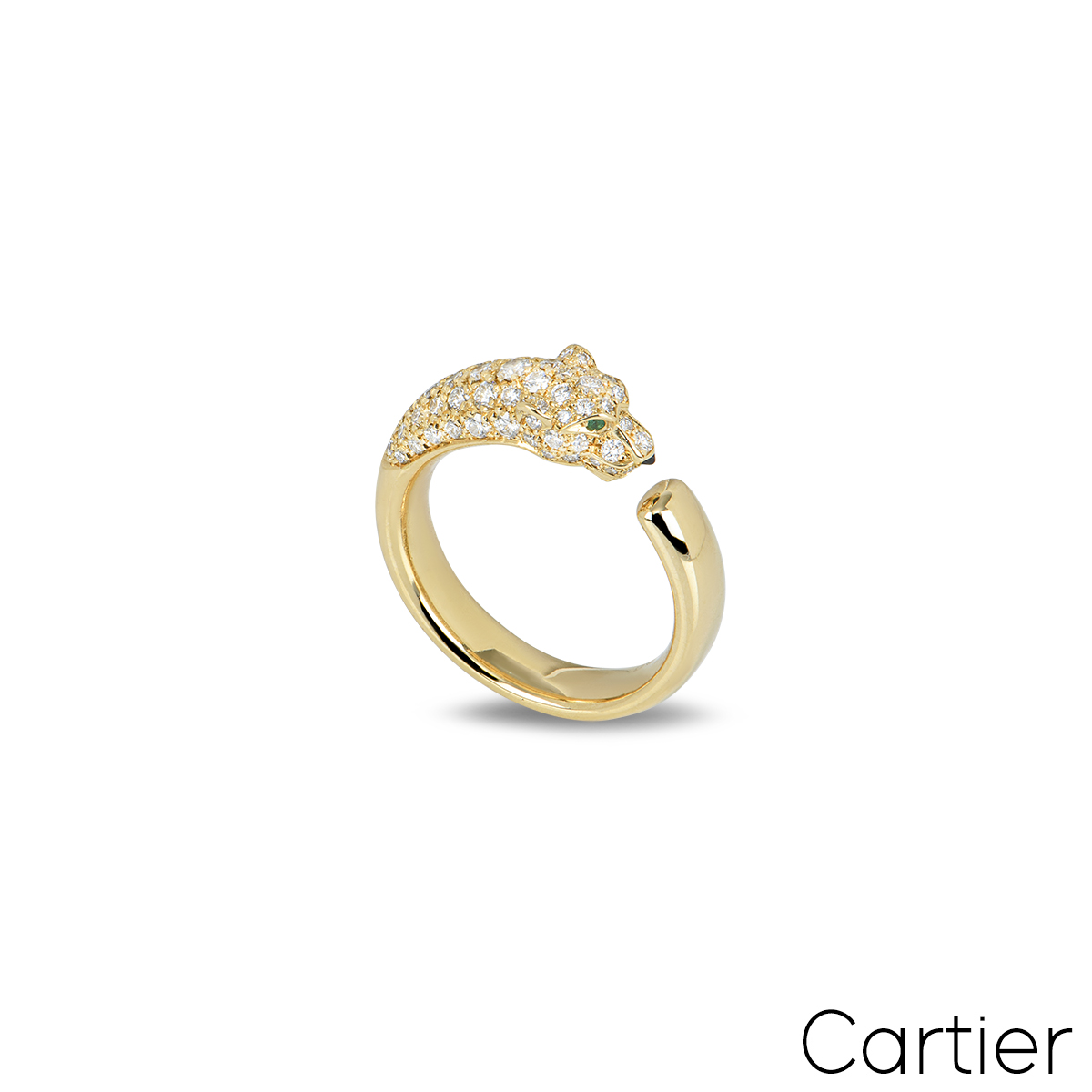 Cartier Yellow Gold Panthere De Cartier Diamond Ring N4765856 Cartier Yellow Gold Panthere De Cartier Diamond Ring N4765856